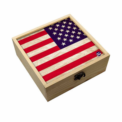 Jewellery Box Makepup Organizer -  Flag Of The United States Nutcase