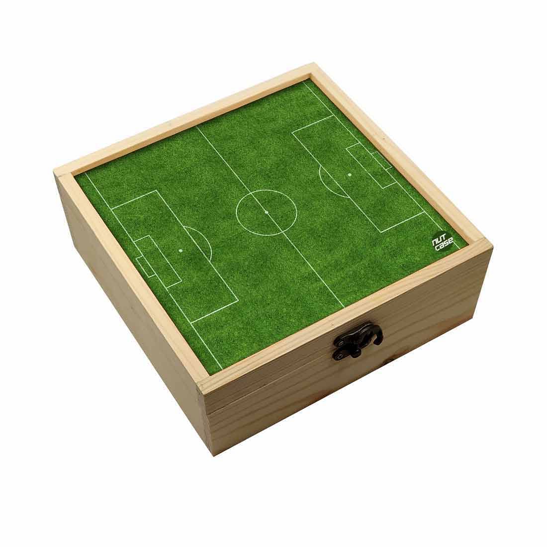 Jewellery Box Makepup Organizer -  Football Field Nutcase