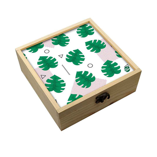 Jewellery Box Makepup Organizer -  Monstera Hipster Nutcase