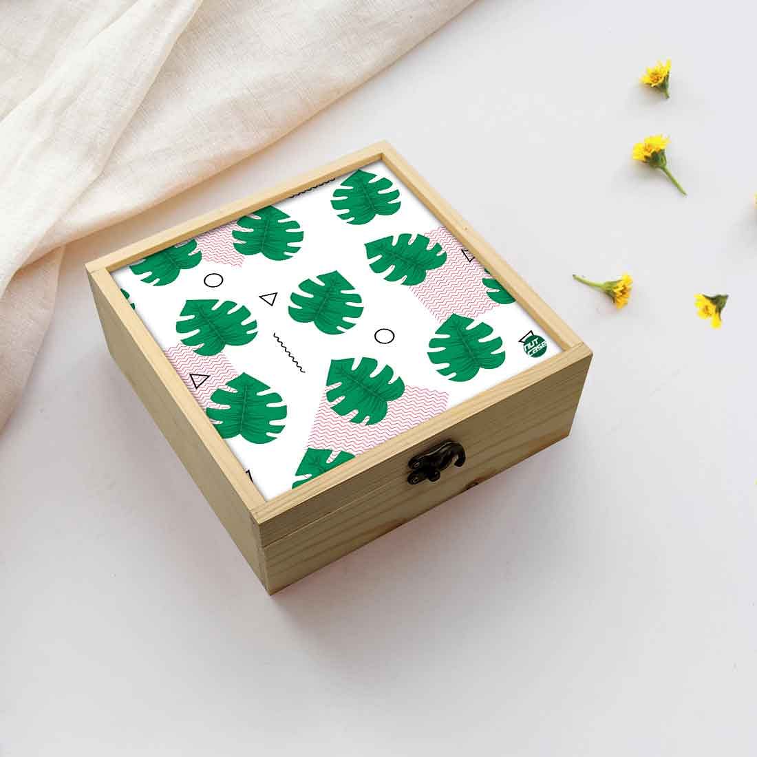 Jewellery Box Makepup Organizer -  Monstera Hipster Nutcase