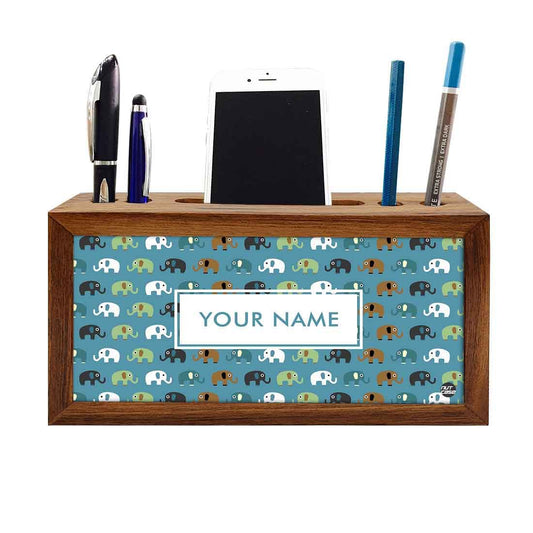 Customized Wood desk accessories - Elephants Nutcase
