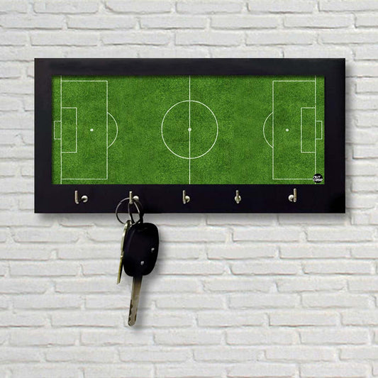 Unique Key Holder for Wall Keys Organizer - Football Pitch Nutcase