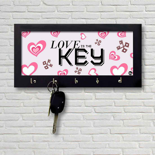 Designer Wooden Wall Decor Key Holder for Hanging Keys Stand - Love Nutcase