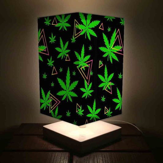 Green Leaves Bed Lamp Table for Living Room Nutcase