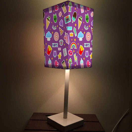Purple Fancy Table Lamps for Kids Bedroom Nutcase
