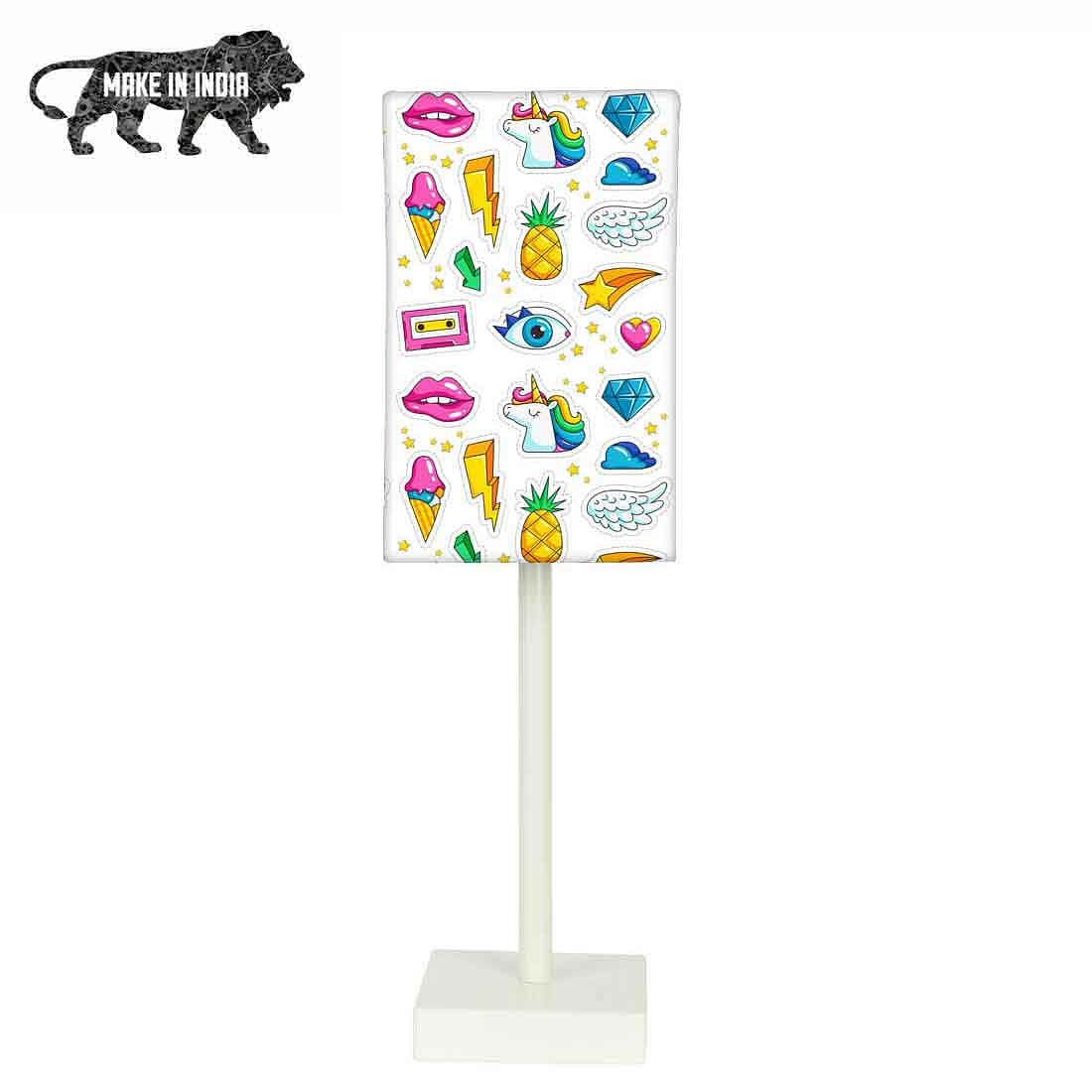 Designers White Table Lamps for Kids Room Nutcase