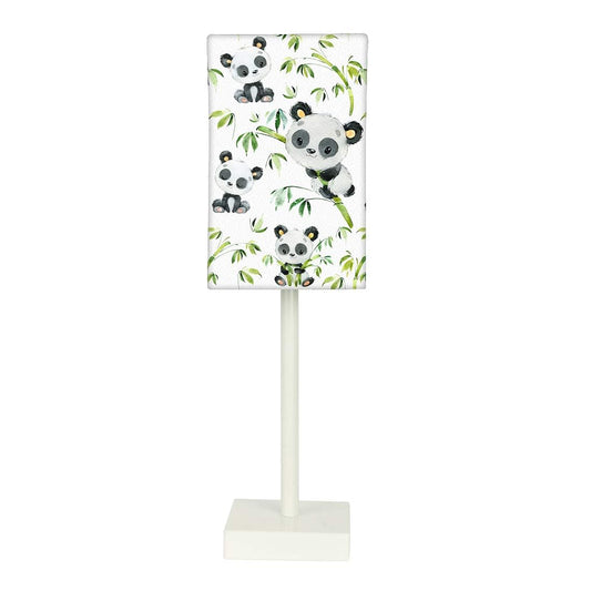 Nutcase Table Lamp for Living Room Bedroom Bedside Lamps with Fabric Shade - Cute Panda Nutcase
