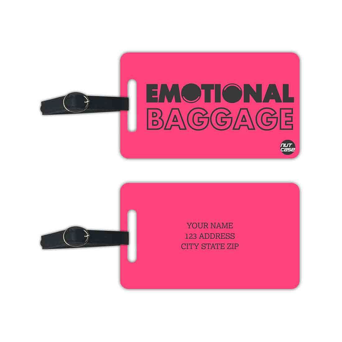 Customized Luggage Baggage Tag with Your Name - Set of 2 Nutcase