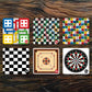 Nutcase Metal Coasters for Home Bar Cafe Restaurants - Board Games Nutcase