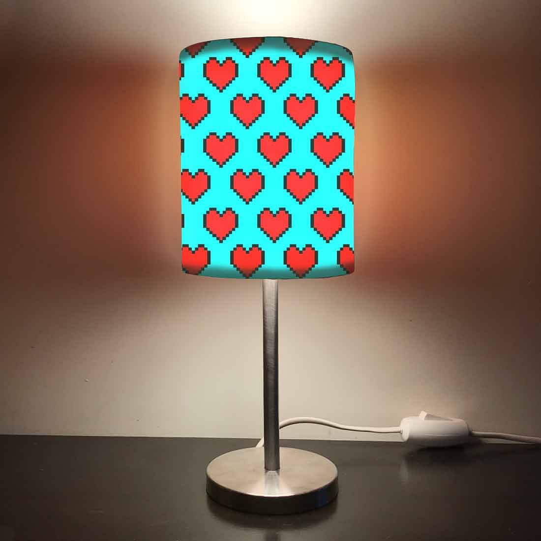 Cute Table Lamps for Living Room - Red Heart 0001 Nutcase