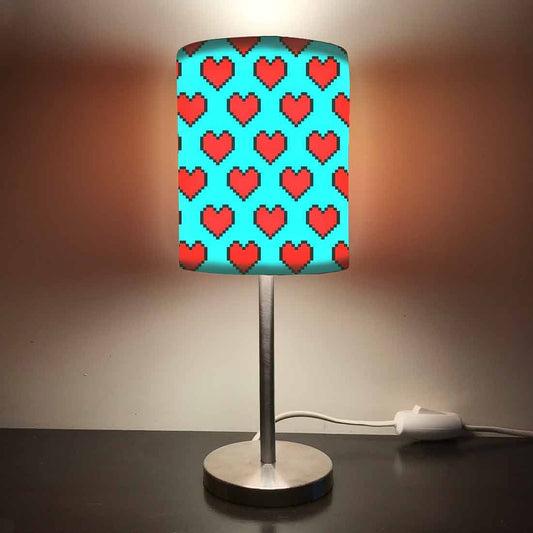Cute Table Lamps for Living Room - Red Heart 0001 Nutcase