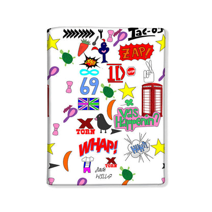 Passport Cover Travel Wallet Holder -Teen Scrapbook Art Nutcase