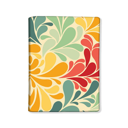 Passport Cover Travel Wallet Holder -Retro Flowers Nutcase