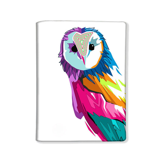 Passport Cover Travel Wallet Holder -Pop Art Owl Nutcase