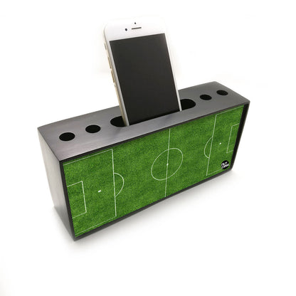 Pen Mobile Stand Holder Desk Organizer - Football Field Nutcase