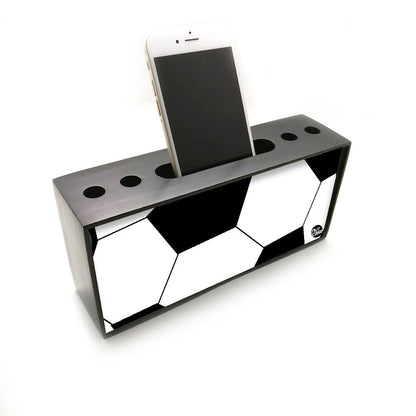 Pen Mobile Stand Holder Desk Organizer - Football Nutcase