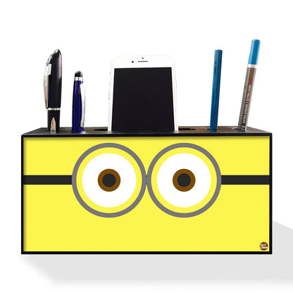 Pen Mobile Stand Holder Desk Organizer - Cute Eyes Nutcase