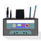 Mobile Phone Holder Pen Desk Organizer for Office Use - Cassette Music Nutcase