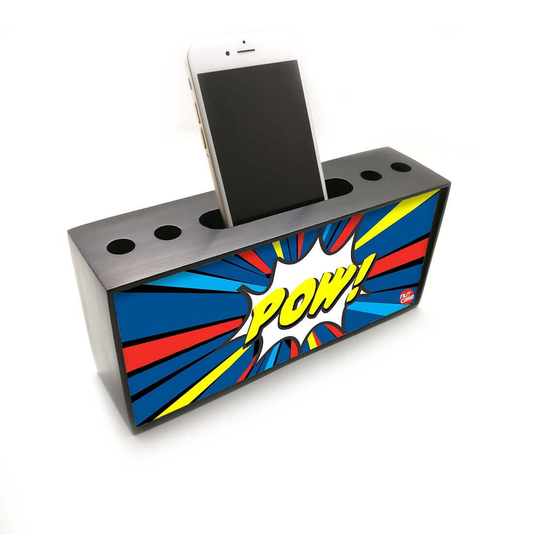 Pen Mobile Stand Holder Desk Organizer - Comic POW Nutcase