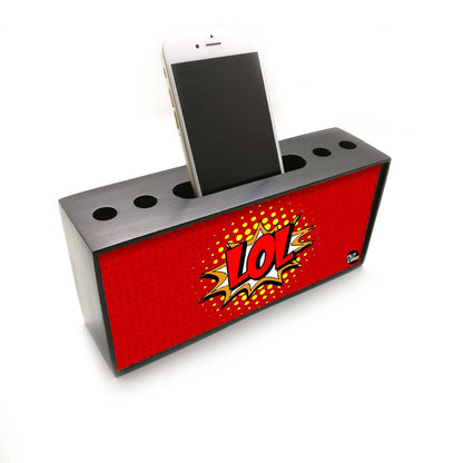 Pen Mobile Stand Holder Desk Organizer - Comic Style LOL Nutcase