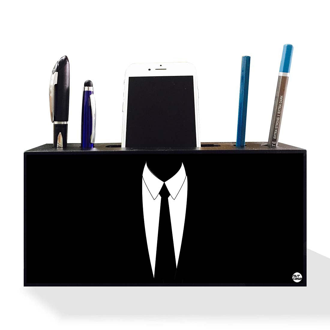 Pen Mobile Stand Holder Desk Organizer - Suit Up Nutcase