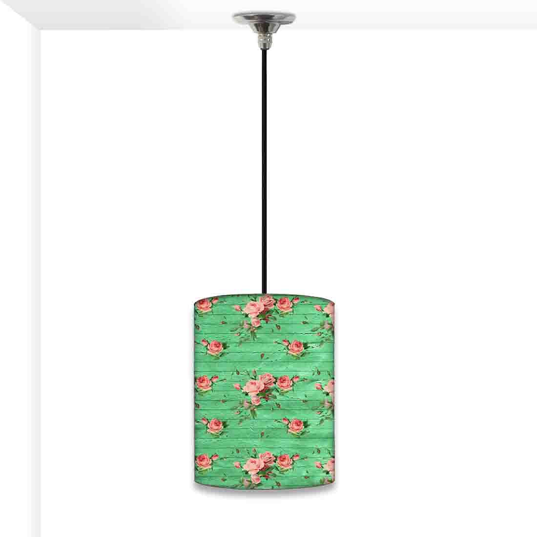 New Hanging Pendant Lamp - Vintage Shabby Flowers Nutcase