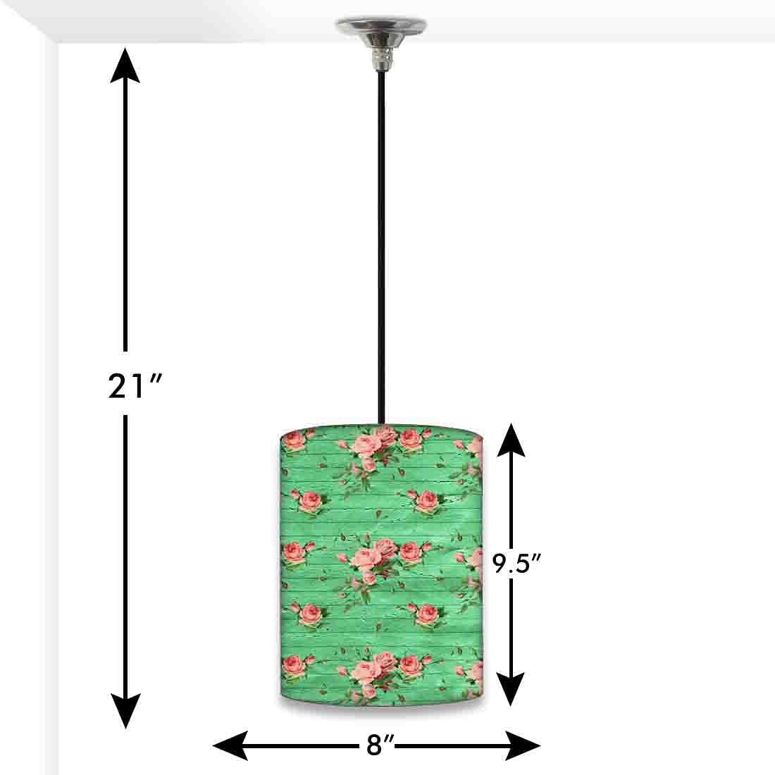 New Hanging Pendant Lamp - Vintage Shabby Flowers Nutcase