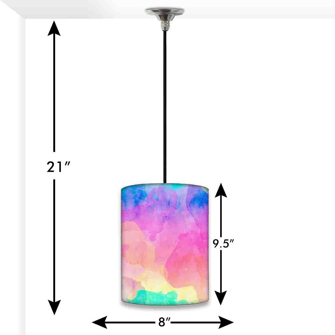 Beautiful Outdoor Pendant Lamp - Pink Watercolor Nutcase