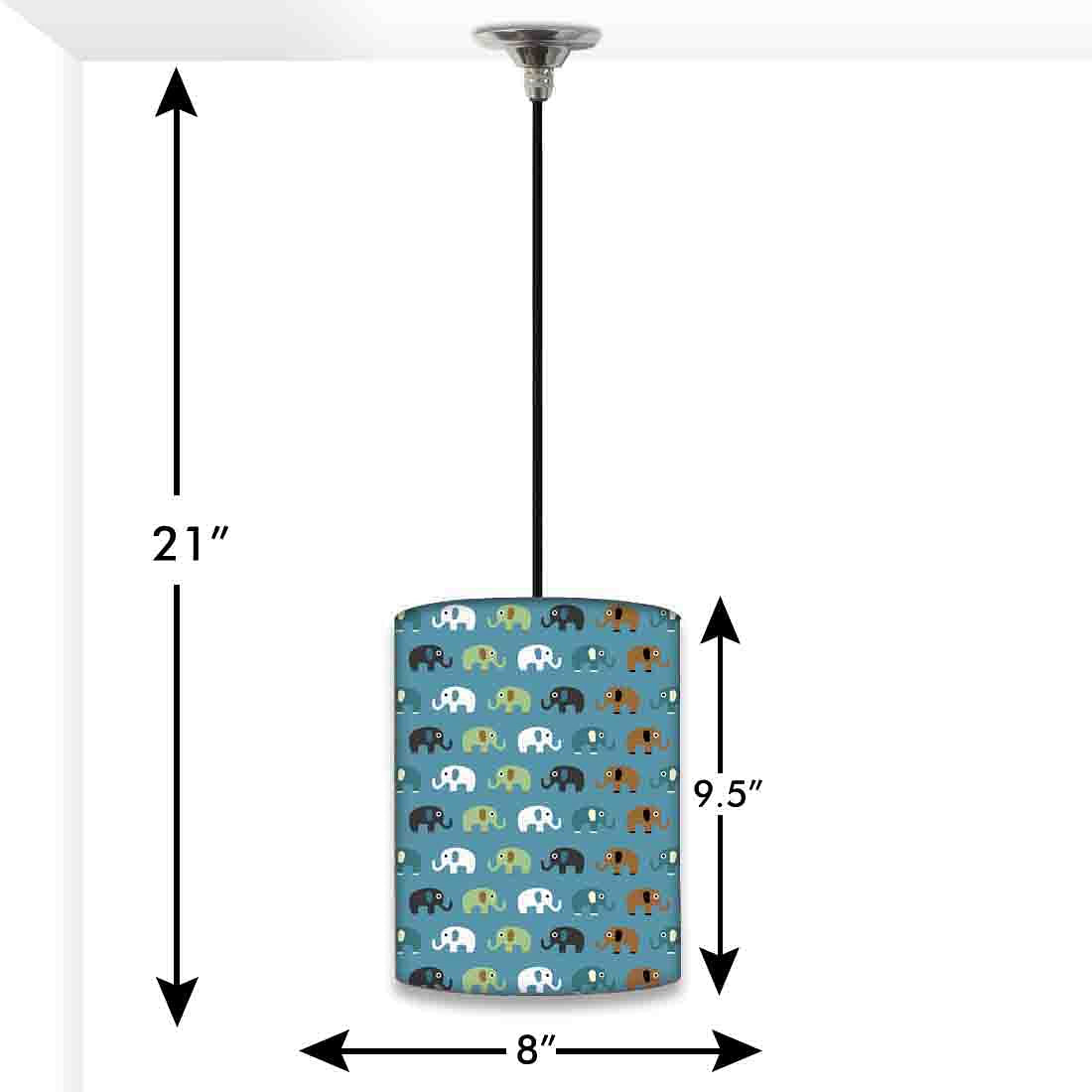 Best Children's Pendant Lamp - Elephant Everywhere Nutcase