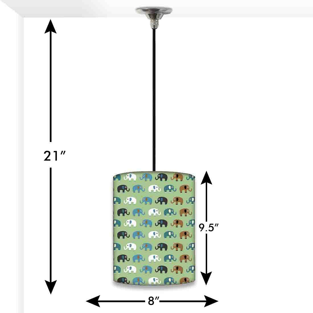 Beautiful Hanging Pendant Lamp - Elephants Everywhere Nutcase
