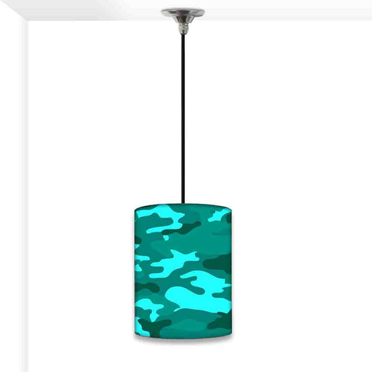Modern Pendant Lamp Shade - Sea Blue Army Camouflage Nutcase
