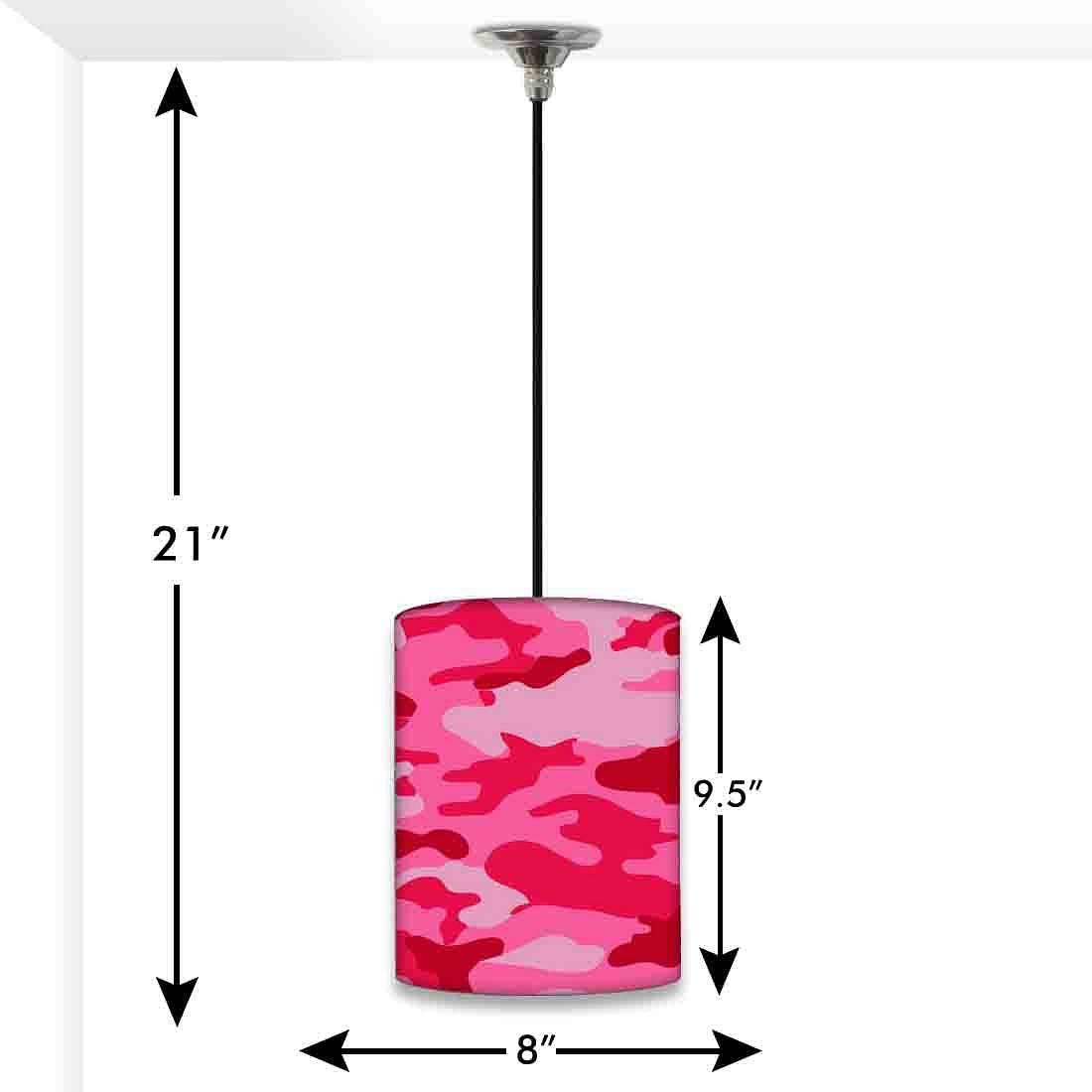 Outdoor Hanging Pendant Lamp - Pink Camo Nutcase