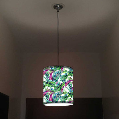 Ceiling Hanging Pendant Lamp Shade - Green Tropical Leaf Nutcase