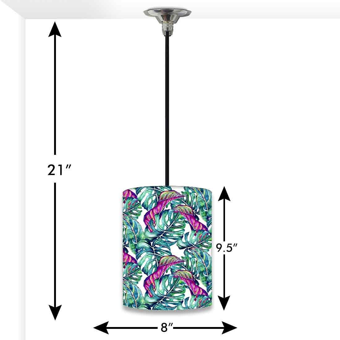 Ceiling Hanging Pendant Lamp Shade - Monstera Tropical Leaf Nutcase