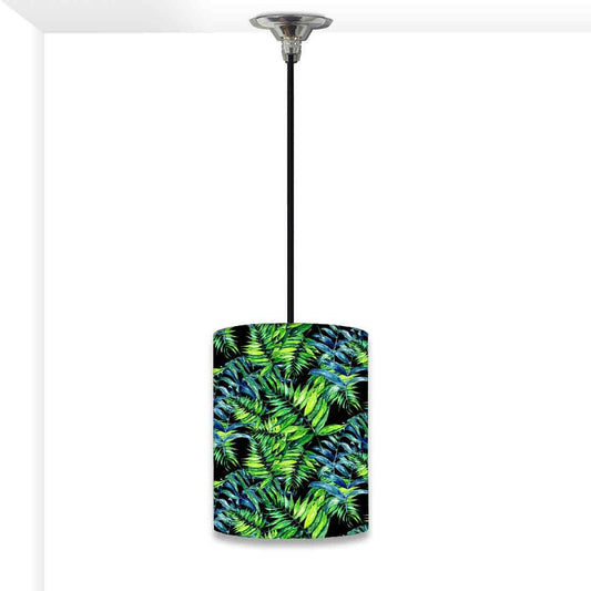 Ceiling Hanging Pendant Lamp Shade - Tropical Green Leaf Nutcase