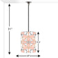 Ceiling Hanging Pendant Lamp Shade - Peach White Marble Pastle Nutcase