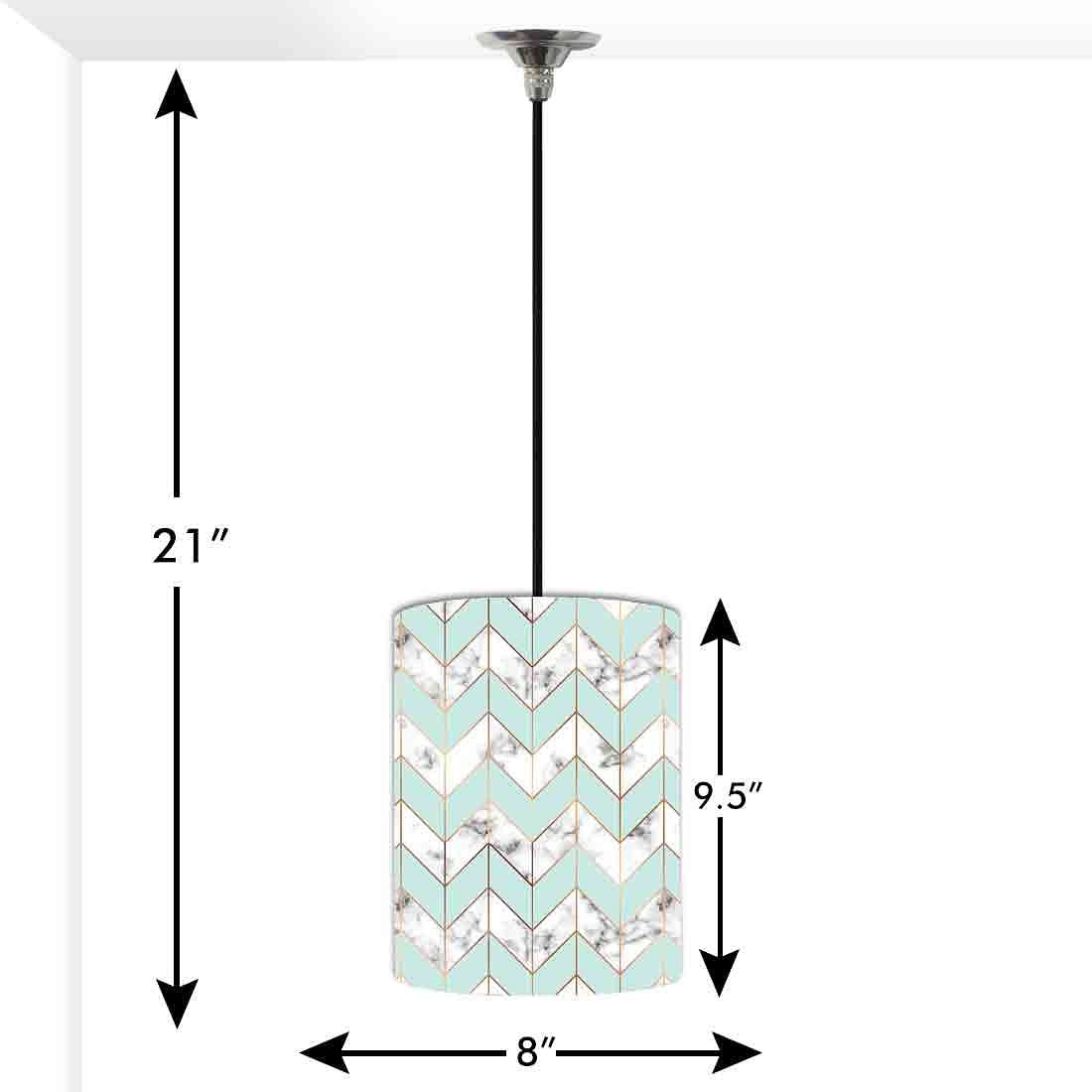 Ceiling Hanging Pendant Lamp Shade - White Green Marble Pastle Nutcase