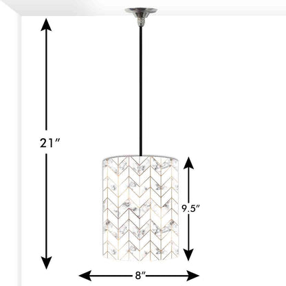Ceiling Hanging Pendant Lamp Shade - Marble Pastle Designer Nutcase