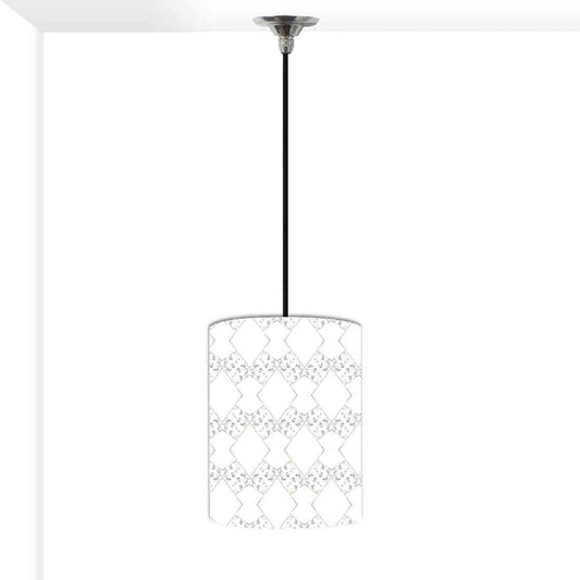 Ceiling Hanging Pendant Lamp Shade - Black White Designer Marble Pastle Nutcase