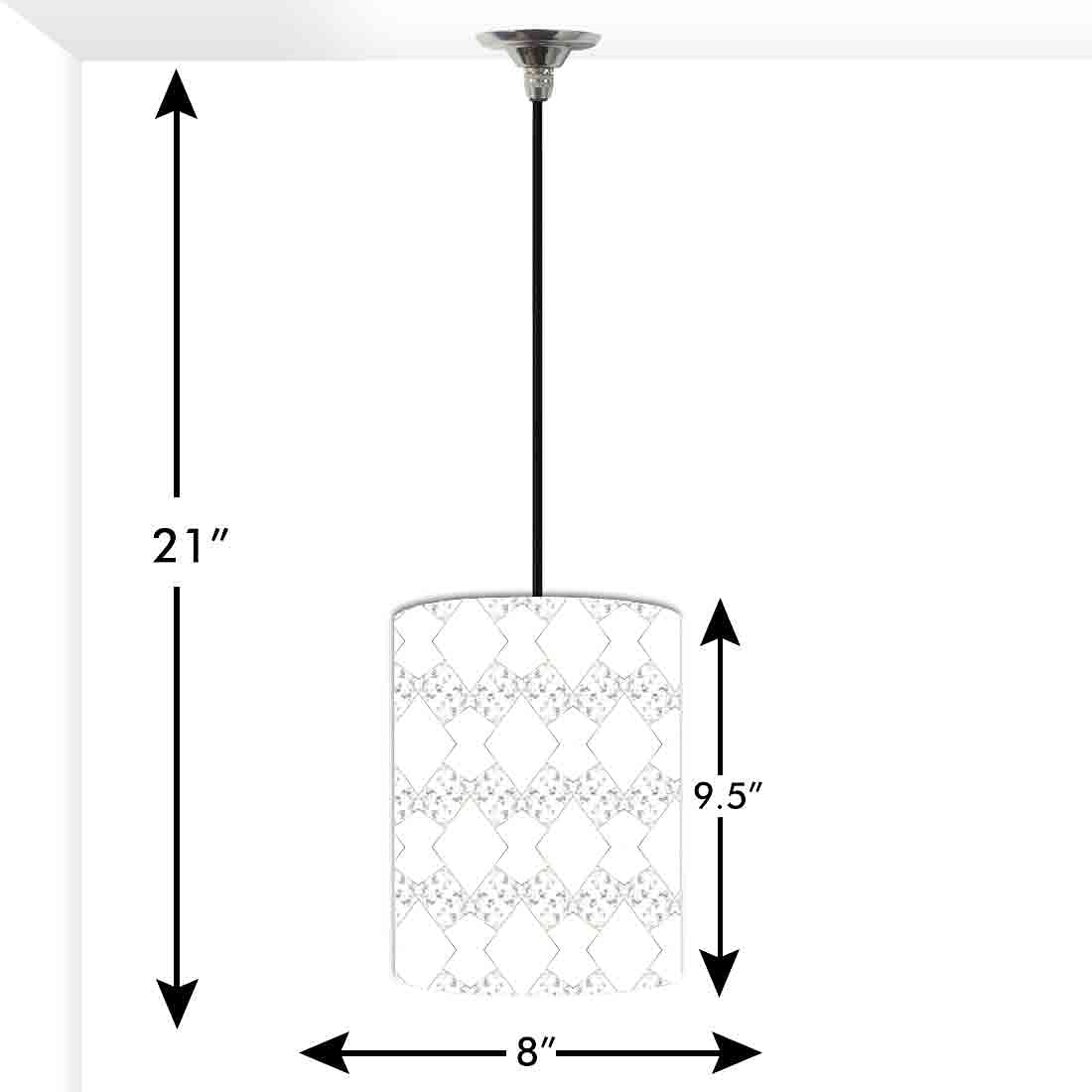 Ceiling Hanging Pendant Lamp Shade - Black White Designer Marble Pastle Nutcase