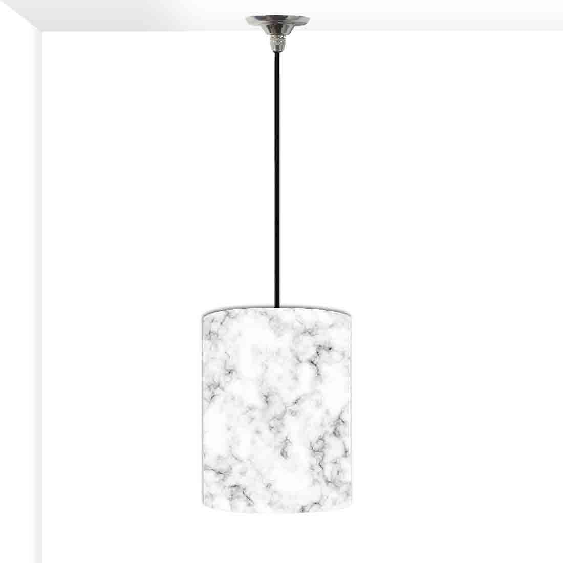 Ceiling Hanging Pendant Lamp Shade - White Black Marble Pastle Nutcase
