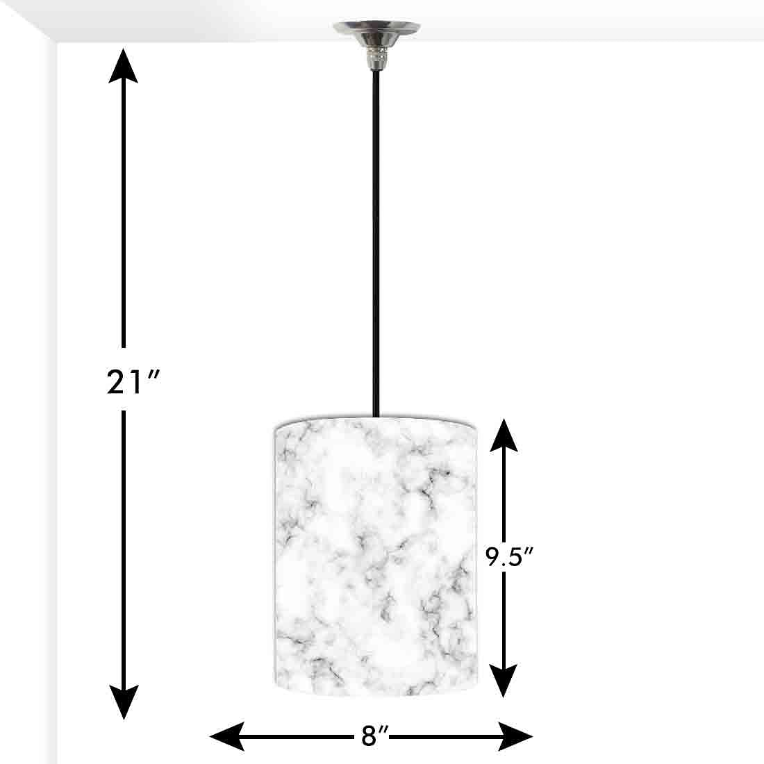 Ceiling Hanging Pendant Lamp Shade - White Black Marble Pastle Nutcase
