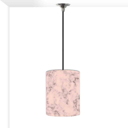 Ceiling Hanging Pendant Lamp Shade - Peach Color Designer Marble Pastle Nutcase