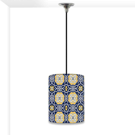 Ceiling Hanging Pendant Lamp Shade - Floral Spanish Pattern Nutcase