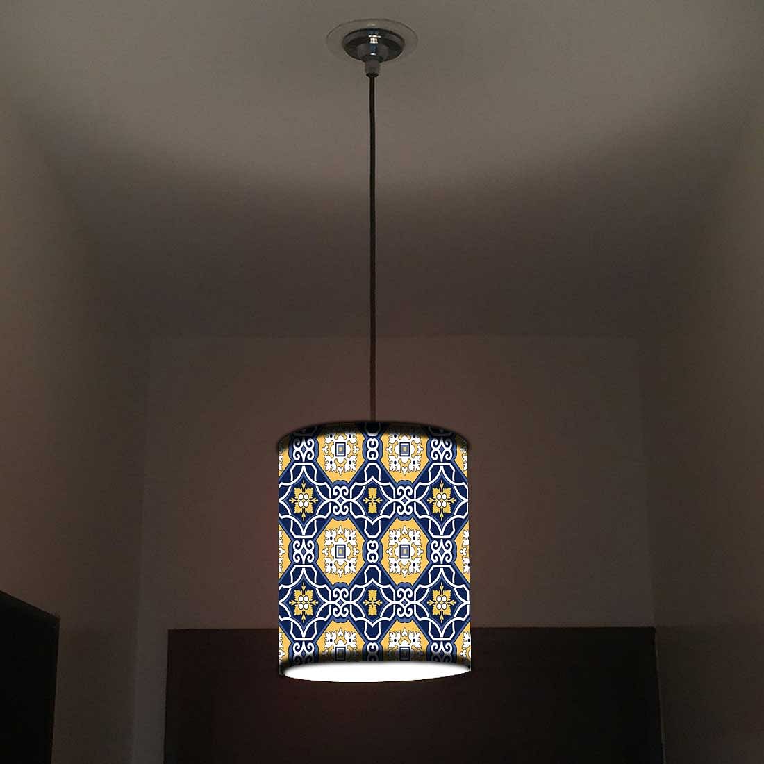 Ceiling Hanging Pendant Lamp Shade - Floral Spanish Pattern Nutcase