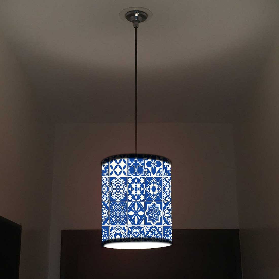 Ceiling Hanging Pendant Lamp Shade - Tiles Of Seville Nutcase