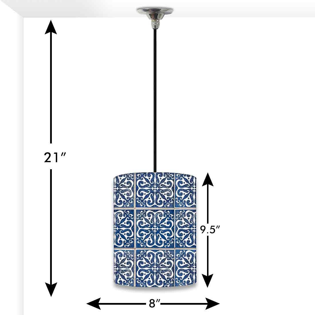 Ceiling Hanging Pendant Lamp Shade - Tiles Pattern Nutcase