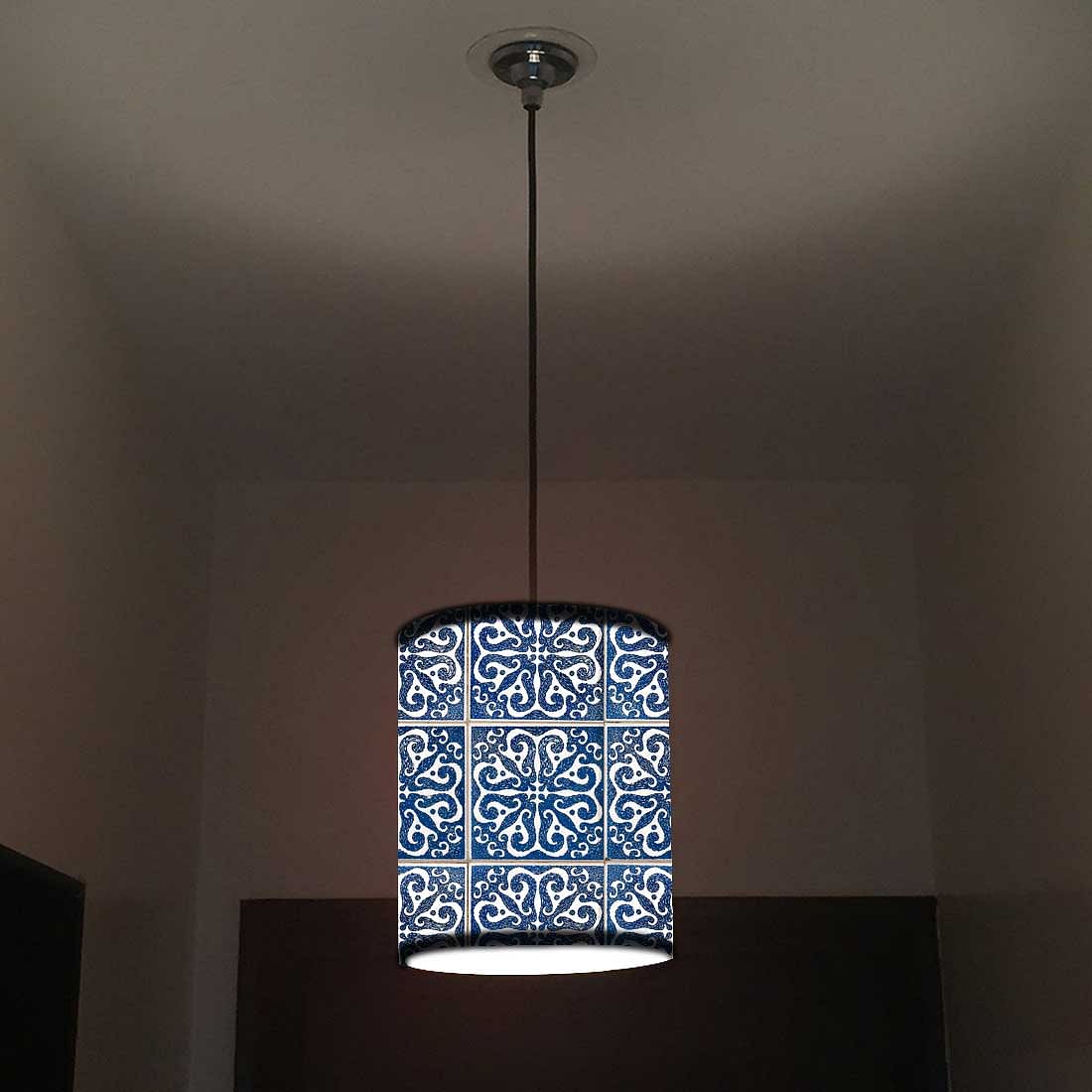 Ceiling Hanging Pendant Lamp Shade - Tiles Pattern Nutcase