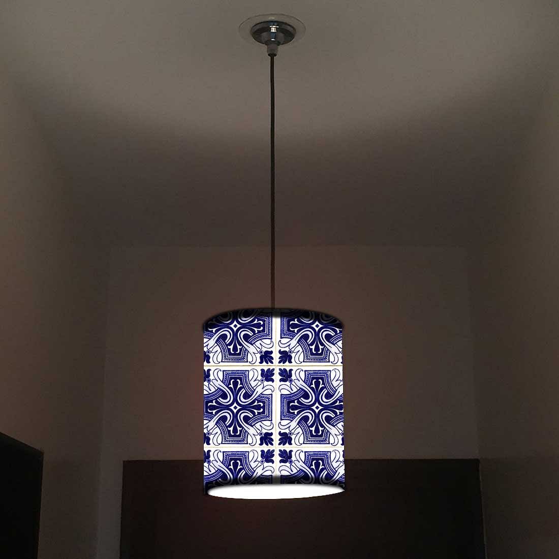Ceiling Hanging Pendant Lamp Shade - Blue Lace Nutcase