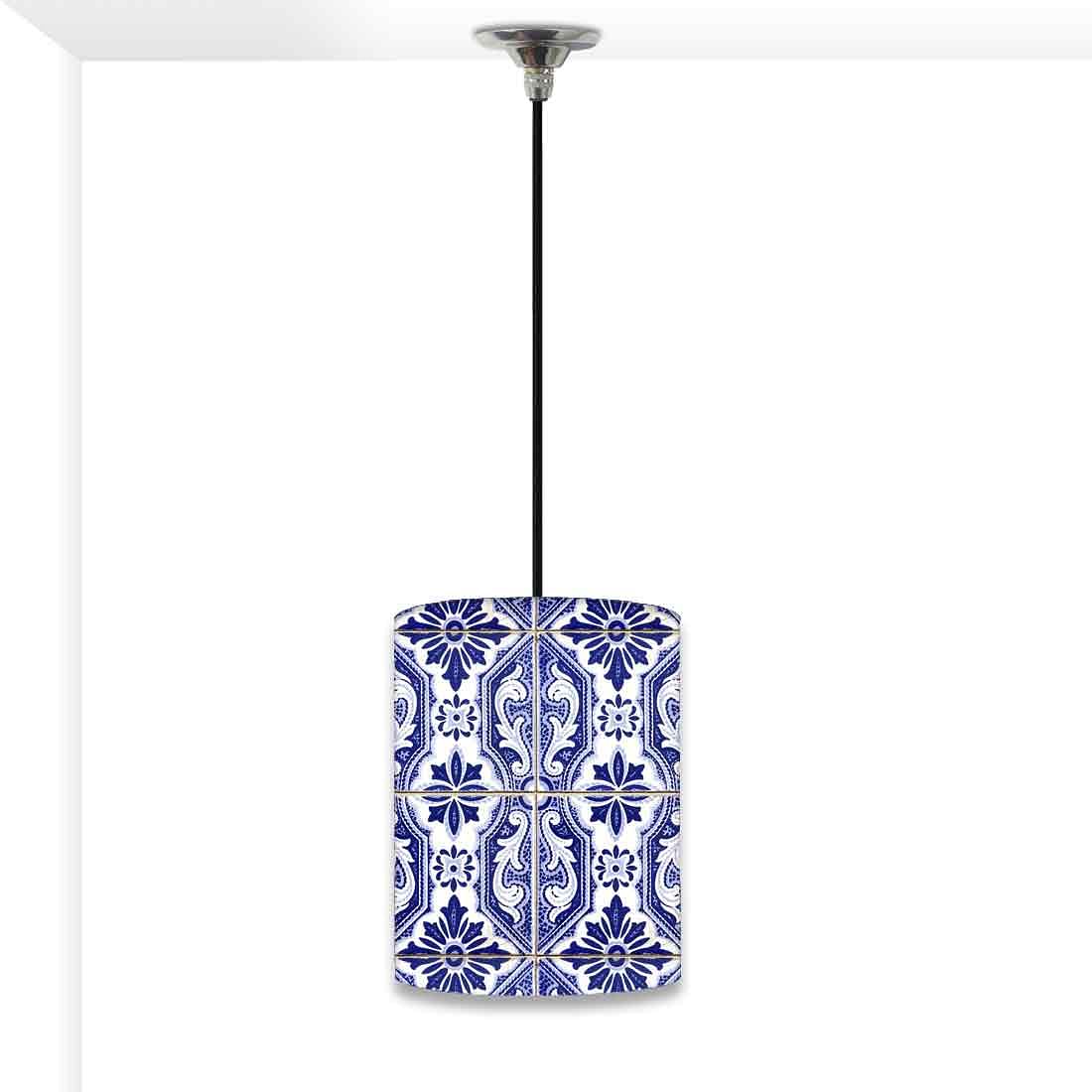 Ceiling Hanging Pendant Lamp Shade - Beautiful Spanish Tiles Nutcase